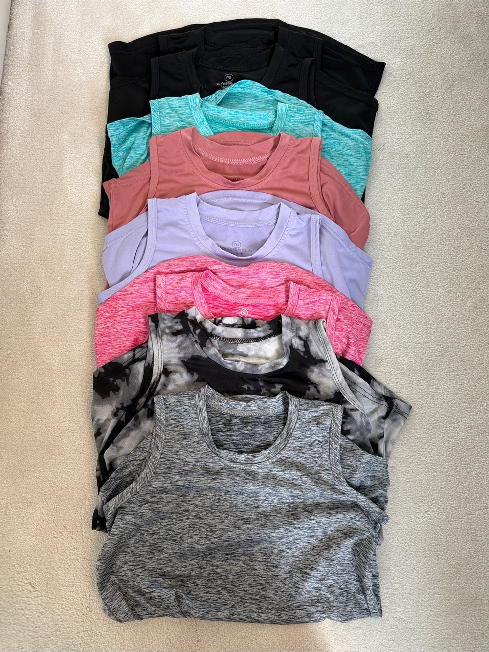 Bundle (8) of Girl’s Athletic Tank Tops